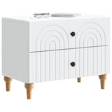 Bedside Cabinet White 62 x 34.5 x 48 cm Engineered Wood 894085