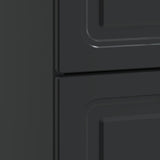 Bedside Cabinet Black 43 x 41 x 63.5 cm Engineered Wood 895706