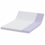 Mattress Topper White 140 x 190 x 10 cm Jaquard Fabric 4106248