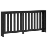 Radiator Cover Black Oak 175 x 20 x 82 cm Engineered Wood 869226