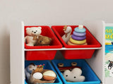Toy Storage Unit, 3-Tier Toy Organiser Shelf with 6 Removable Storage Bins for Bedroom, Nursery, T3398P421976