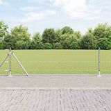 Welded Wire Fence with Concrete Base 25 x 0.5 m 3353787