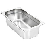 Gastronorm Containers 8 pcs GN 1/3 100 mm Stainless Steel 50895
