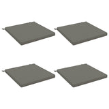 Seat Cushions SOEST 4 pcs 100% Polyester Grey 80 x 80 x 5 cm 945012