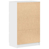 Sideboard High Gloss White 60x35x98.5 cm Engineered Wood 800537