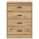 ZNTS Garage Storage Cabinet Artisan Oak 60x51x85 cm Solid Wood Pine 860606