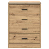 ZNTS Garage Storage Cabinet Artisan Oak 60x51x85 cm Solid Wood Pine 860606