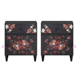 Bedside Table Multicolour 50 x 33 x 60 cm Solid Mango Wood 4018708