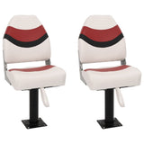 Boat Seats 2 pcs with Pedestal 360&deg Rotatable 3294985