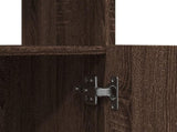 Highboard Brown Oak 63x33x140 cm Engineered Wood 855112