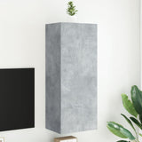 TV Wall Cabinet Concrete Grey 40.5x30x102 cm Engineered Wood 836934