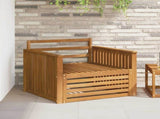 2 Piece Outdoor Sofa Natural 3436389