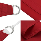 ZNTS Sunshade Sail Oxford Fabric Rectangular 3x5 m Red 135652