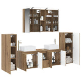 Bathroom Furniture Set 6 pcs Artisan Oak 3407166