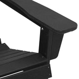 Garden Chair 3 pcs Black Polyethylene 3335848