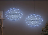 Ball 2 pcs Cold white 40 x 40 x 42 cm Metal 192 LEDs 42019118