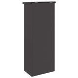Parcel Drop Box with Storage Black 44.5 x 29 x 110.5 cm Steel 874926