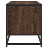 TV Cabinet Brown Oak 100x34.5x40 cm Engineered Wood and Metal 848818