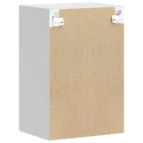 Kitchen Wall Cabinet with Glass Door Porto High Gloss White 854009