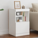 Sideboard with LED Lights White 41x37x67 cm 836679