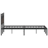 Bed Frame without Mattress Brown Oak 140x190 cm Engineered Wood 4106841