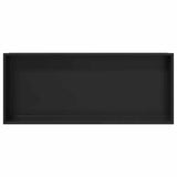 Shower Niche Black 75 x 30 x 9.5 cm Stainless Steel 42012672