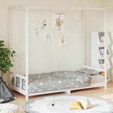 Kids Bed Frame White 90x190 cm Solid Wood Pine 834517