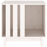 Dog House White 60x45x57 cm Solid Wood Pine 822477