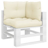 Pallet Cushions 3 pcs Cream Fabric 360858