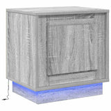 Bedside Cabinet 2 pcs Grey 44 x 34.5 x 45 cm Engineered Wood 869573