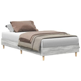 Bed Frame Grey Sonoma 80 x 200 cm Engineered Wood 8009063