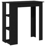 Bar Table Black Oak 102 x 50 x 103.5 cm Engineered Wood 862706