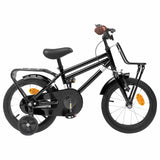 Kids Bike 14 Inches for 3-5 Years Old Black 42009254