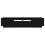 TV Cabinet 2 pcs Black 180 x 35 x 40 cm Engineered wood 3333062