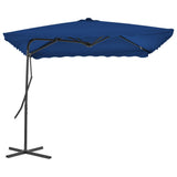 Garden Parasol with Steel Pole Blue 250x250x230 cm 312517