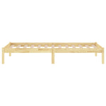 ZNTS Bed Frame without Mattress Solid Wood Small Single 809977