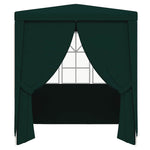 Professional Party Tent with Side Walls 2.5x2.5 m Green 90 g/m 48534