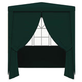 Professional Party Tent with Side Walls 2.5x2.5 m Green 90 g/m 48534