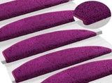 Self-adhesive Stair Mats 15 pcs Violet 80 x 24.5 x 3.5 cm 42038656
