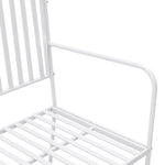 Garden Bench White 104 x 54 x 93cm Steel 42008116