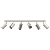 Ceiling Spotlight with Spotlights Nickel 73 x 6 x 16 cm Metal 4108205