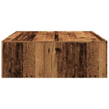 Coffee Table Old Wood 100x100x35 cm Engineered Wood 856684