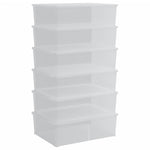 Plastic Storage Boxes 6 pcs 25 L Stackable 3189188