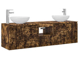 Bathroom Cabinet Set 3 pcs Smoked Oak 49.5 x 35 x 63 cm 3405622