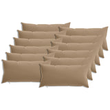 Cushion Cover 12 pcs HEERLEN Taupe 40 x 80 cm Polyester 910050
