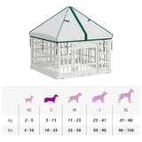4 Panel Dog Playpen with Roof White 88 x 58 cm Plastic 42027220