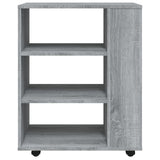 Rolling Cabinet Grey Sonoma 60x35x75 cm Engineered Wood 815967