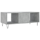 Coffee Table Concrete Grey 102x50x40 cm Engineered Wood 829296