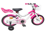 Kids Bike with Training Wheels 14 Inches for 3-5 Years Old Pink 42009593