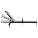 Sun Loungers 2 pcs with Table Poly Rattan Black 317643